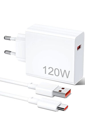 Akıllı Telefonlarla Uyumlu Akım Koruma Özellikli Type C 120 Watt Şarj New