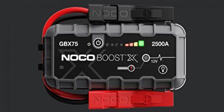 Noco Boost X GBX75 12V 2500 Amper Lityum Akü Takviye + Powerbank + Led Lamba  + Eva Çanta