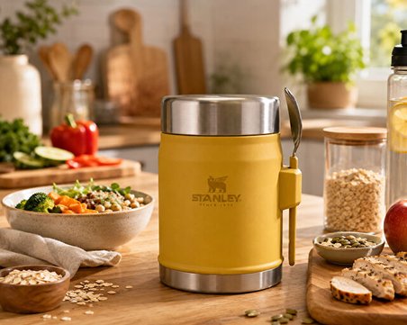 Stanley THE LEGENDARY FOOD JAR + SPORK 0.4L Yemek Termosu 10-11353-0109 Sarı