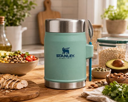 Stanley THE LEGENDARY FOOD JAR + SPORK 0.4L Yemek Termosu 10-11353-0115 Mavi