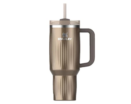 Stanley The Quencher H2.0 Fluted Tumbler 1.18L Pipetli Termos 10-13002-0130 Kahverengi