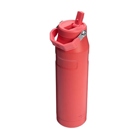 Stanley The IceFlow Flip Straw Lid 2.0 Pipetli Termos 1,06 Lt Hot Coral