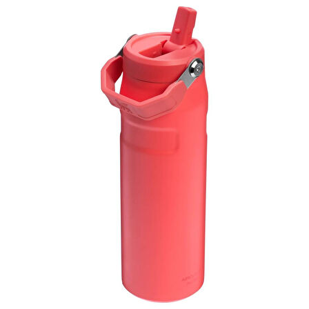 Stanley The IceFlow Flip Straw Lid 2.0 Pipetli Termos 0,70 Lt Hot Coral