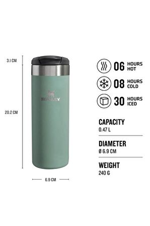 Stanley The AeroLight™ Transit Mug .47L / 16oz Metalik