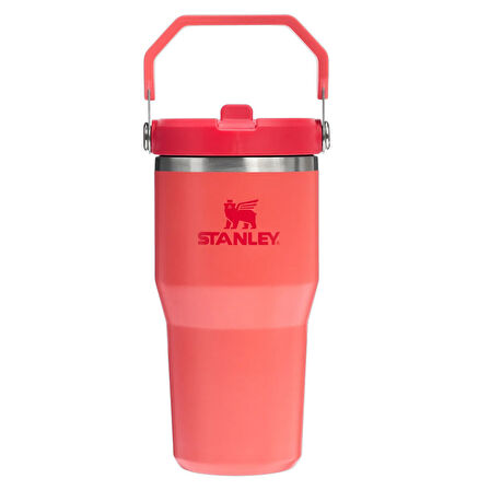 Stanley IceFlow Flip Straw Tumbler Pipetli Termos 0.60 L Hot Coral
