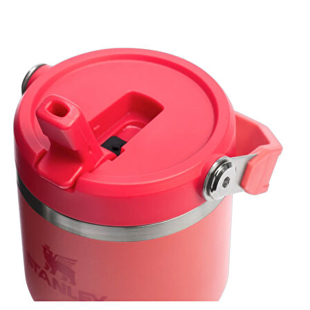Stanley IceFlow Flip Straw Tumbler Pipetli Termos 0.60 L Hot Coral