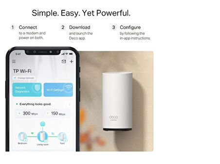 TP-LINK DECO BE25 OUTDOOR BE3600 MESH EV WI-FI 7 SİSTEMİ (TEKLİ)