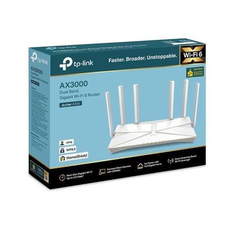 Tp-Link Archer Ax56 Ax3000 3000Mbps Dual Band 6 Antenli Gigabit Wifi 6 Router