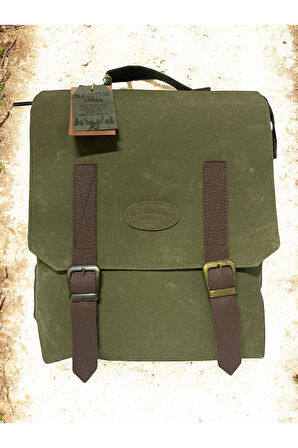 Vintage Salaş Su Geçirmez Design Unisex Laptop Bölmeli Gezi Okul Seyahat Kamp Sırt Çantası 29x35cm