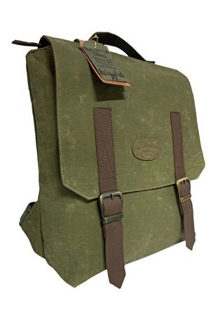 Vintage Salaş Su Geçirmez Design Unisex Laptop Bölmeli Gezi Okul Seyahat Kamp Sırt Çantası 29x35cm