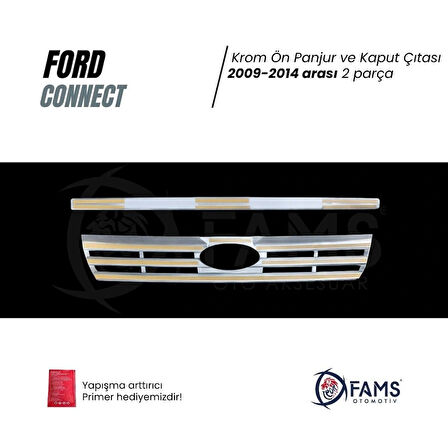 Ford Connect Krom Ön Panjur 2 Prç. 2009-2014 P. Çelik