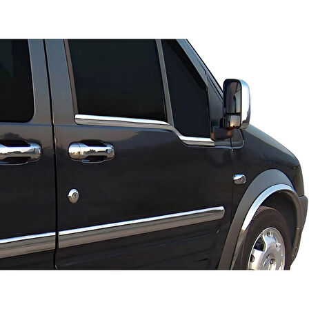 Ford Connect 2002-2014 Krom Cam Çıtası 2 Parça Paslanmaz Çelik Uyumlu