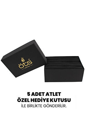 Öts Premium 5’li Erkek Atlet Süprem - Hediye Kutulu, %100 Pamuk, Ultra Yumuşak Kumaş, Etiketsiz