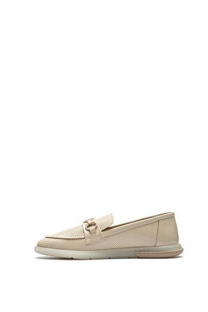 Kadın İğne Baskılı Günlük Loafer Makosen Casual Rugan Ayakkabı