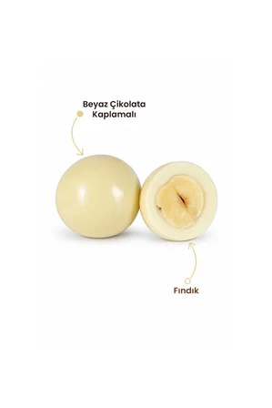 Beyaz Çikolatalı Fındık Draje 100 g