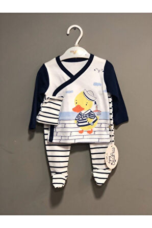Erkek Bebek Lacivert 3 Lü Takım M2265