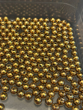 250 ADET PLASTİK SARI BONCUK SET 0.80 MM