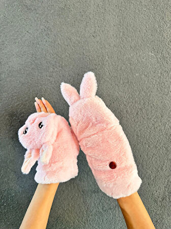 PELUŞ NAKIŞ İŞLEME TAVŞAN KAPANIR PARMAK ELDİVEN