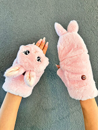 PELUŞ NAKIŞ İŞLEME TAVŞAN KAPANIR PARMAK ELDİVEN