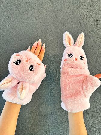 PELUŞ NAKIŞ İŞLEME TAVŞAN KAPANIR PARMAK ELDİVEN