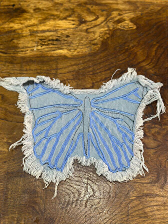 KOT KELEBEK ARMA DİKİŞ APLİKE 27X23 CM