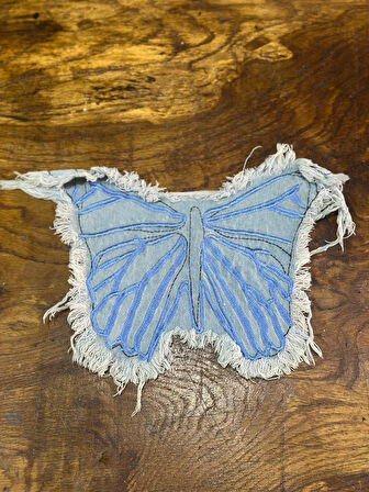 KOT KELEBEK ARMA DİKİŞ APLİKE 27X23 CM