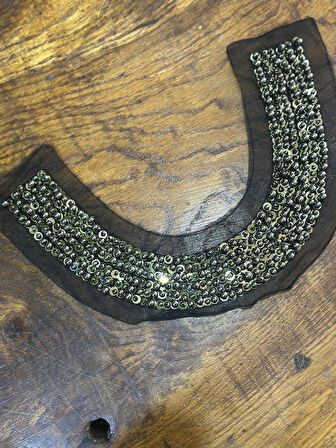 BONCUK PAYET İŞLEME YAKA DİKİŞ AKSESUARI 31X5 CM