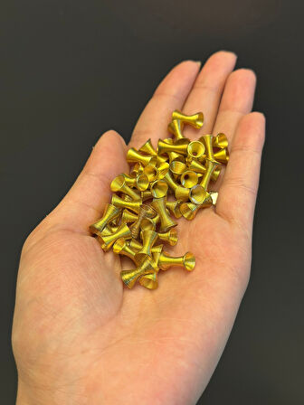 40 ADET 1 CM SARI YAY TAKI AKSESUARI