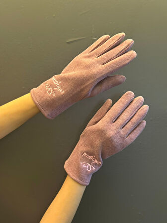 YUMUŞAK KAŞMİR KADIN DOKUNMATİK PARMAKLI KADIN ELDİVEN