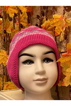 KIZ ÇOCUK PÜSKÜLLÜ ÖRME  BERE