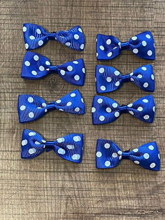 5X2 CM PUANTİYELİ MAVİBKURDELE KELEBEK FİYONK 8 ADET