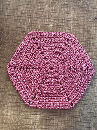 EL ÖRGÜSÜ POLYESTER MAKROME 6 KÖŞELİ DİKİŞ HOBİ AKSESUAR MOTİF