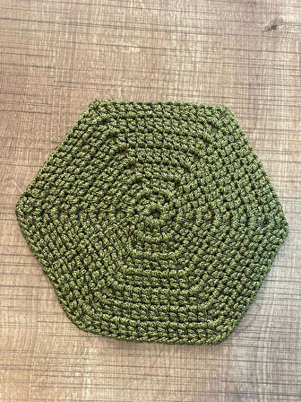 EL ÖRGÜSÜ POLYESTER MAKROME 6 KÖŞELİ DİKİŞ HOBİ AKSESUAR MOTİF