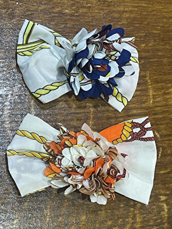 11X5 CM TURUNCU VE MAVİ FİYONK TOKA AYAKKABI HOBİ MALZEMESİ DİKİŞ AKSESUARI ARMA DİKİŞ