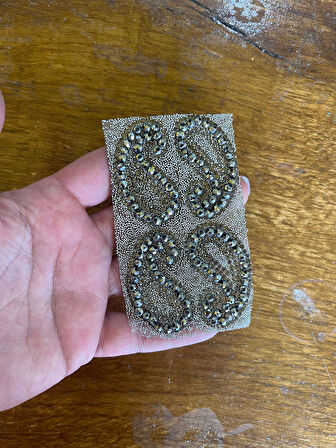 5X3 4 ADET OSMANLI İŞLEME MODEL ÜTÜ İLE YAPIŞAN KESİLEBİLİR YAMA ARMA APLİKE