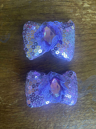 2 Lİ 7X2 CM PAYETLİ ŞİŞME KABARIK FİYONK APLİKE ÇANTA TASARIM MALZEMESİ