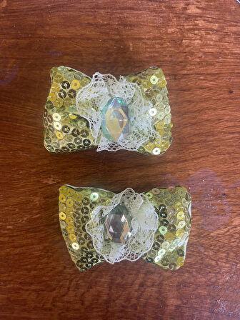 2 Lİ 7X2 CM PAYETLİ ŞİŞME KABARIK FİYONK APLİKE ÇANTA TASARIM MALZEMESİ