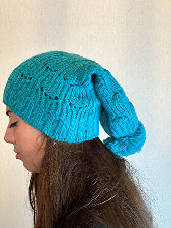 EL ÖRGÜSÜ TASARIM TRİKO KADIN BERE