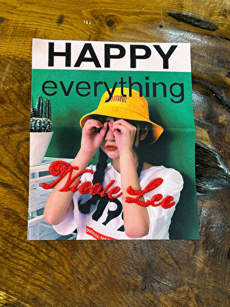 25X27 CM HAPPY YAZILI APLİKE ARMA YAMA DİKİŞ AKSESUARI