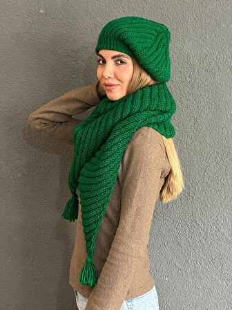 EL ÖRGÜSÜ BERE BOYUNLUK ŞAL TAKIM KADIN TAKIM