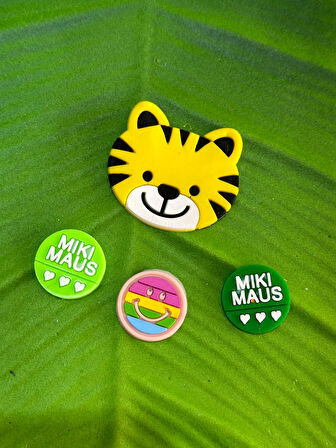 6X4 CM SİLİKON KEDİ ARMA YAMA DİKİŞ GİYİM AKSESUARI