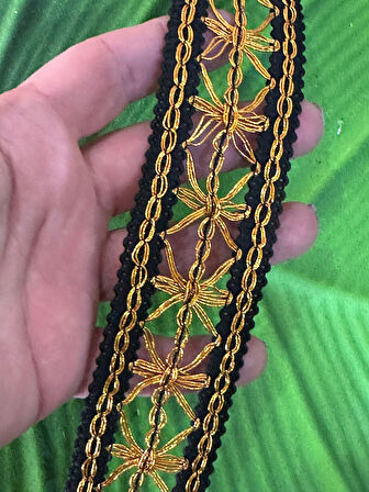 EN N4 CM VARAKLI İŞLEME ŞERİT BORDÜR DİKİŞ GİYİM AKSESUARI 1 METRE