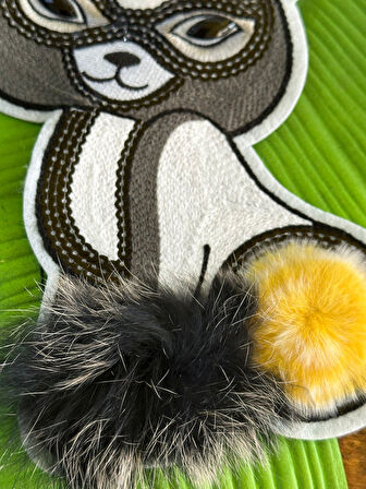 25X14 CM DOKUMA TRİKO KEDİ ARMA DİKİŞ GİYİM AKSESUARI