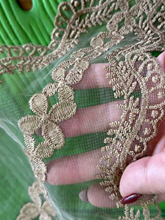 41X33 CM  TÜL NAKIŞ İŞLEME YAKA DİKİŞ GİYİM AKSESUARI APLİKE