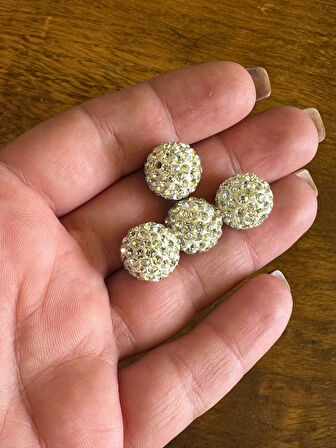 4 ADET ZİRKON TAŞLI KOLYE UCU TAKI BONCUĞU