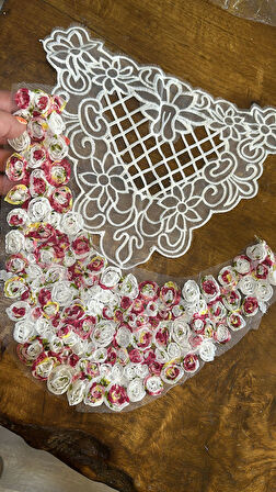 2 Lİ YAKA APLİKE SET DİKİŞ GİYİM APLİKE 29X22-33X15 CM