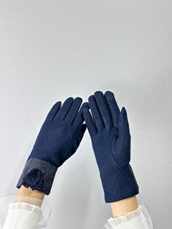 KAŞMİR DANTEL DETAYLI KADIN ELDİVEN