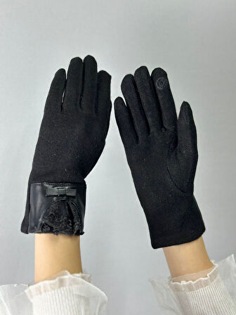 KAŞMİR DANTEL DETAYLI KADIN ELDİVEN