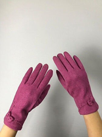 KAŞMİR FİYONKLU KADIN ELDİVEN DOKUNMATİK PARMAK