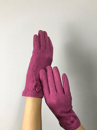 KAŞMİR FİYONKLU KADIN ELDİVEN DOKUNMATİK PARMAK